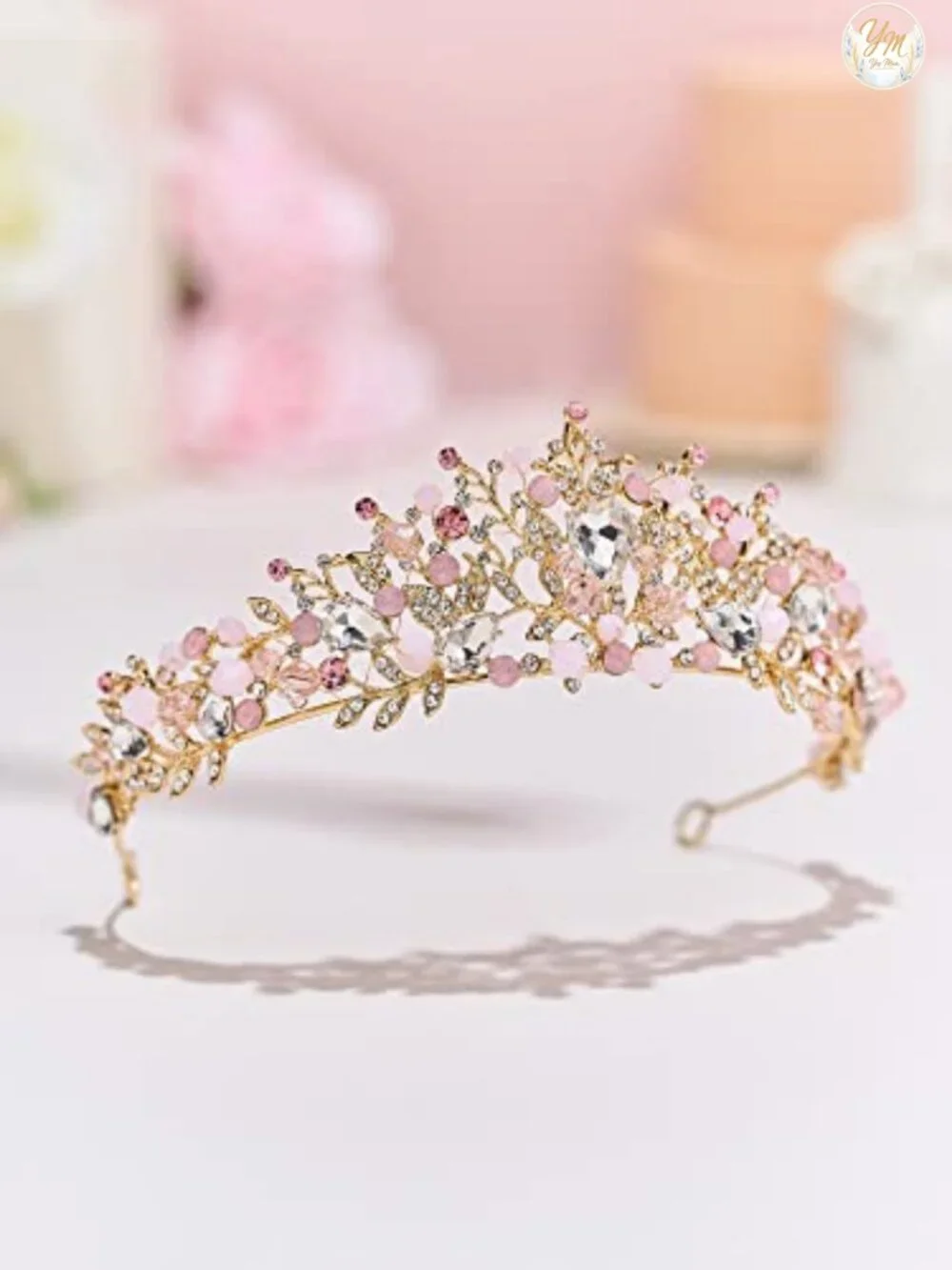 Sparkling Rhinestone Tiara for Women Wedding Bridal Crown Queen Princess